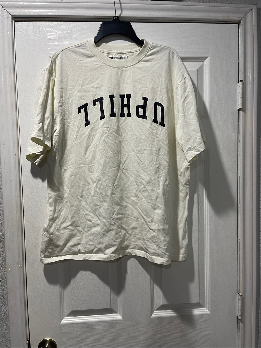 Uphill Battle Cream Short-Sleeve Graphic Tee